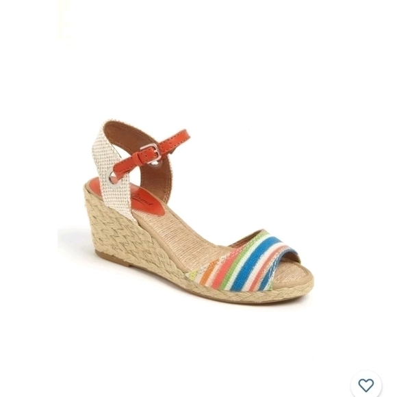 LUCKY BRAND KYNDRA ESPADRILLE WEDGE SANDAL SZ 7.5 - Picture 1 of 13